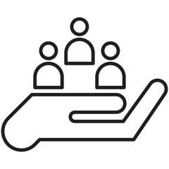 Cooperative Line Icon Set