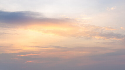 Sunset sky and evening glow