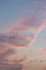 Sunset sky and evening glow