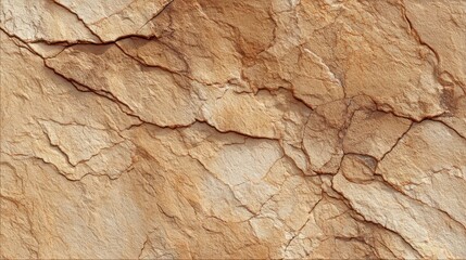 Naklejka premium Highlydetailed sunlit sandstone with subtle cracks and veins