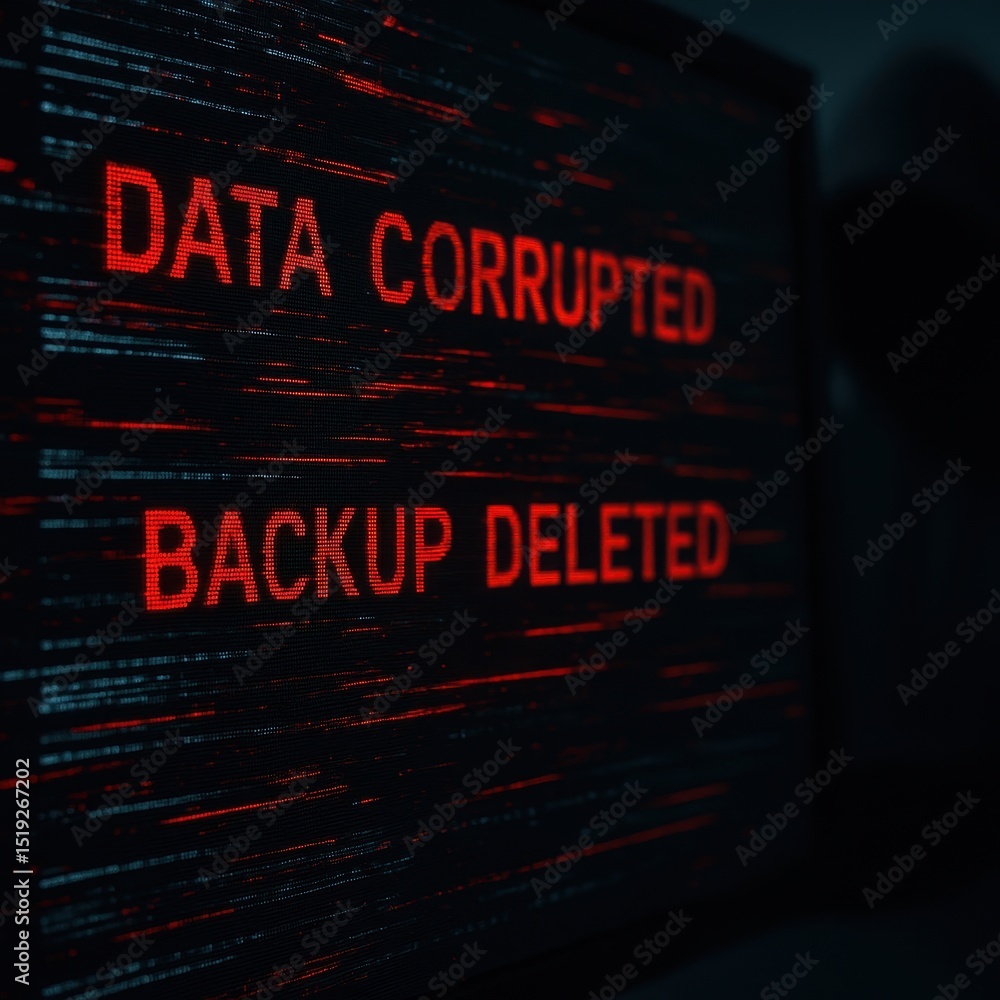 Poster company faces crisis as hacker corrupts critical data and deletes backup files unexpectedly