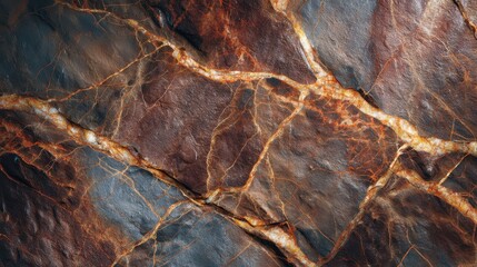 Obraz premium Highdetail topdown photorealistic tiger iron stone texture lighting from above