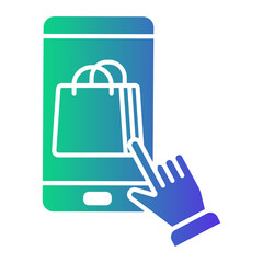 Obraz premium digital services Gradient icon