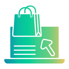 online shop Gradient icon