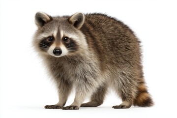Obraz premium Raccoon portrait animal wildlife standing mammal