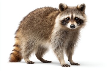 Obraz premium Raccoon portrait standing wildlife animal nature