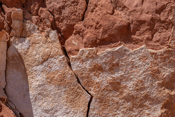 Fire Wave Trail, red Aztec Sandstone outcrops, Early Jurassic geological formation of primarily...