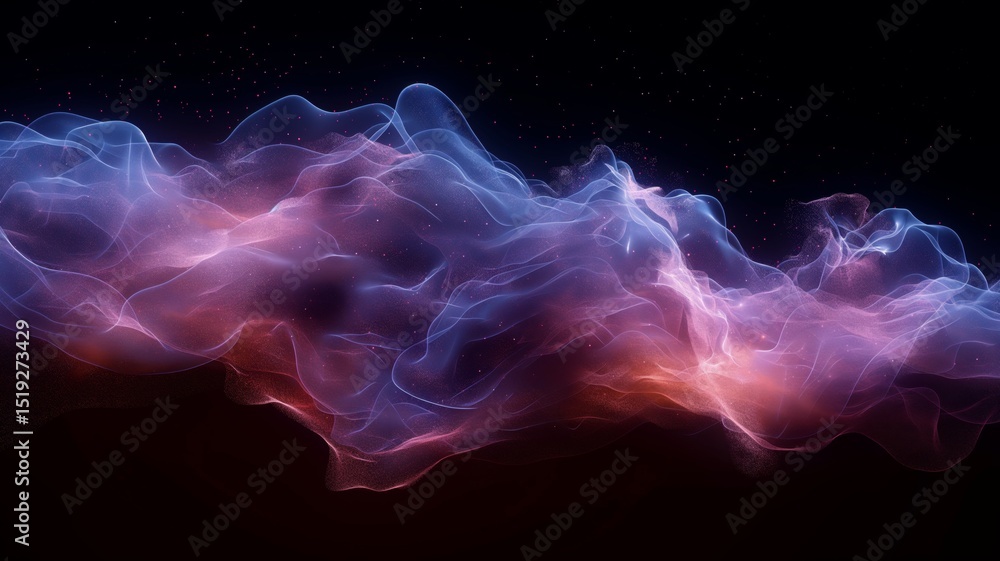 Poster visual representation of cloud storage enabled by ai technology for modern data management