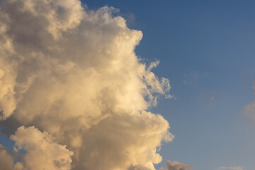 Sunset sky and evening glow