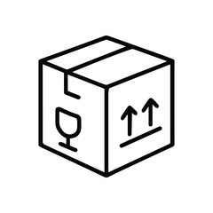 Box Fragile Arrows Upward illustration design element