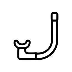 Diving snorkel gear for underwater fun illustration design element