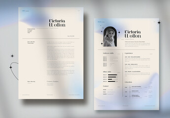 Soft Blue Gradient Resume