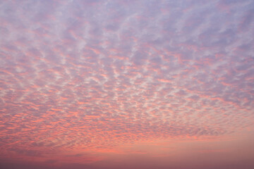 Sunset sky and evening glow