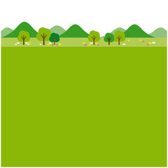 森林・山々の背景素材