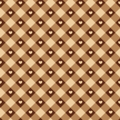 Vector seamless patterns in a cage. Element for your textile design. Blanket, clothes, shirts, tablecloth, etc. And also for the background.