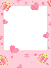 Pink Valentine Photo Frame