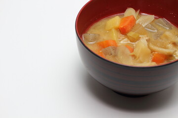 愛情たっぷりの自家製の豚汁