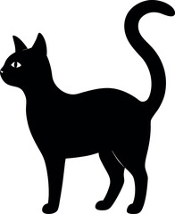 black cat silhouette Halloween 