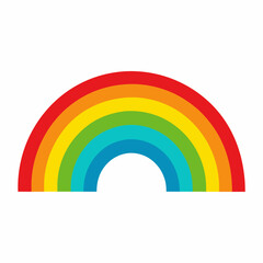 Obraz premium rainbow on a white background