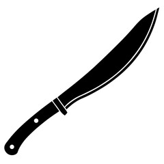 knife on a white background