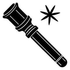 vector illustration of a hammer
