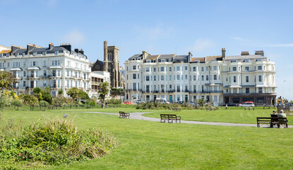 Hastings, united kingdom, 24, August 2022 Warrior Square Gardens, St Leonards-on-Sea, Hastings