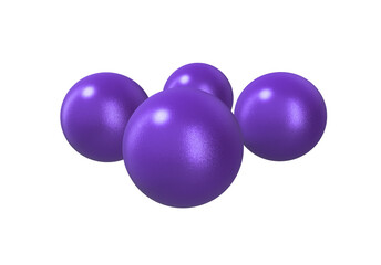 3d purple balls png