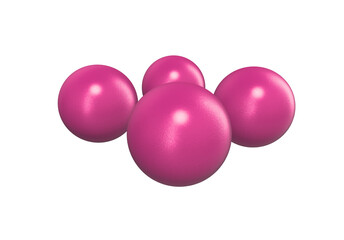 3d pink balls png