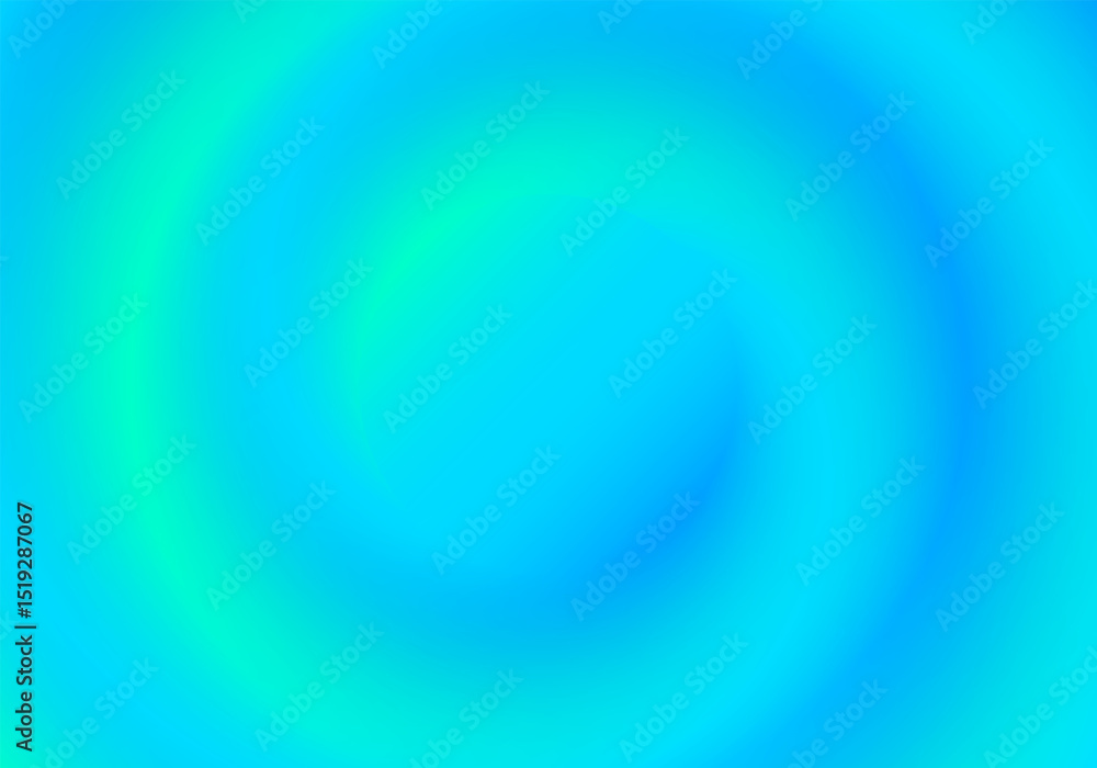 Poster vibrant blue and cyan abstract swirl with smooth radial gradient
