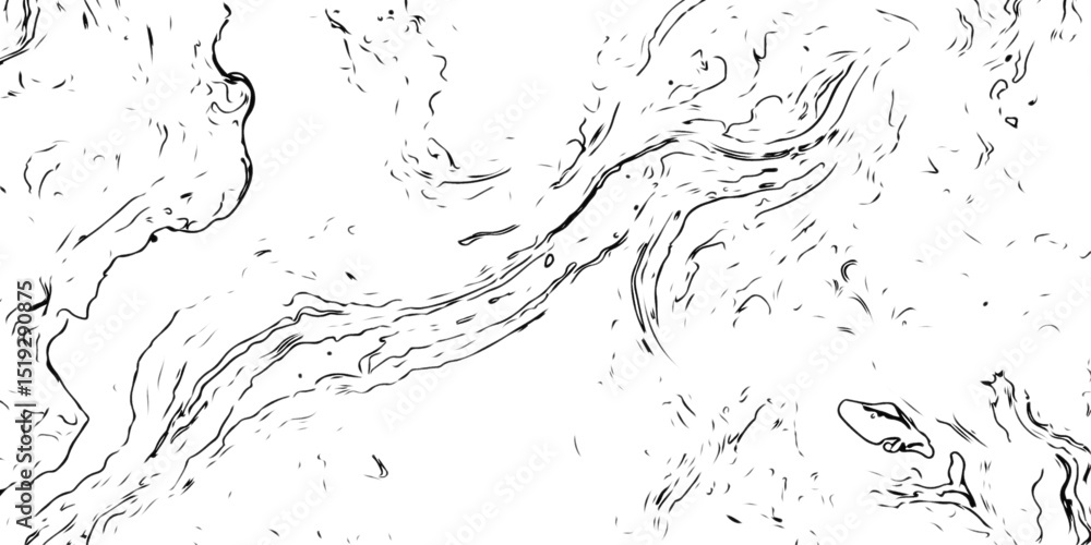 Poster white and gray tone dark lines create a marble like effect, adding depth and texture to the overall 