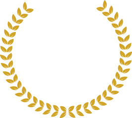 Gold laurel wreath