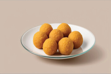 Laddu dessert food isolated on transparent background 