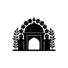 Fototapeta premium vector illustration of a gate