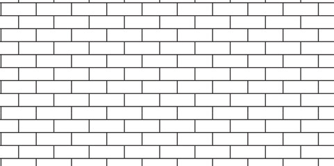 Fototapeta premium white brick wall texture and solid bricks seamless pattern background. 