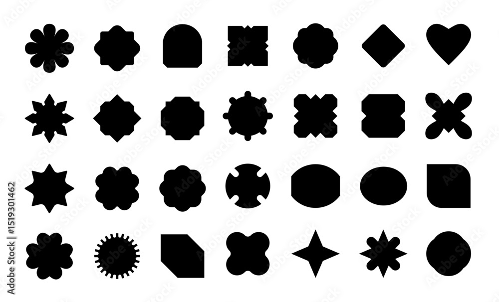 Poster a series of vector frame labels. shape design elements of special offers in retro colors, frame icon