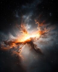Vibrant Glowing Nebula in Deep Space space nebula glowing vibrant cosmos universe galaxy astronomy