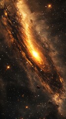 Vibrant Spiral Galaxy in the Depths of Space galaxy space spiral galaxy universe cosmos astronomy