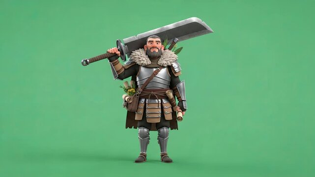 Adventurer warrior with greatsword