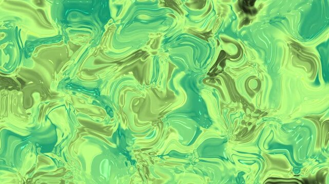 green liquid abstract animated background with swirling liquid textures and smooth motion. Ideal for creative projects, music videos, or vibrant digital displays