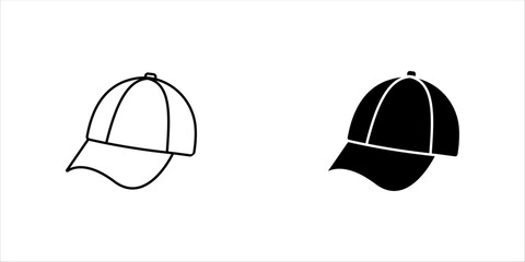 Hat Icon Set. for mobile concept and web design. vector illustration	