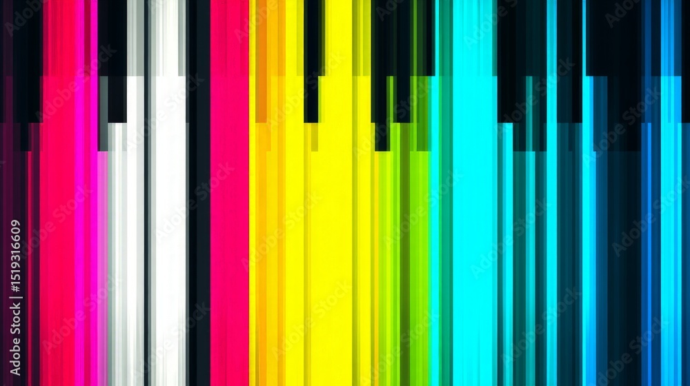 Poster abstract vertical colorful lines pattern