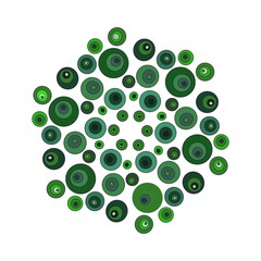 abstract green background, green bubbles