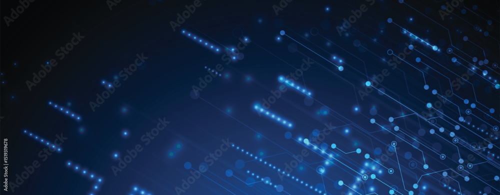 Poster abstract modern technology and science concept background
