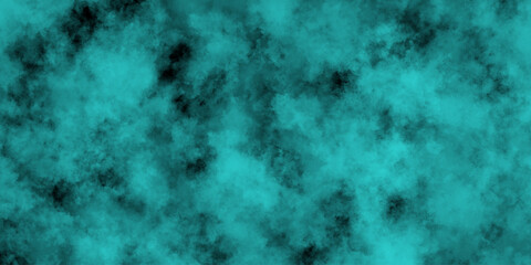Elegant teal watercolor background with soft white clouds creating dreamy atmosphere. Vivid Turquoise Texture with Grungy Edges Creating a Dramatic Backdrop