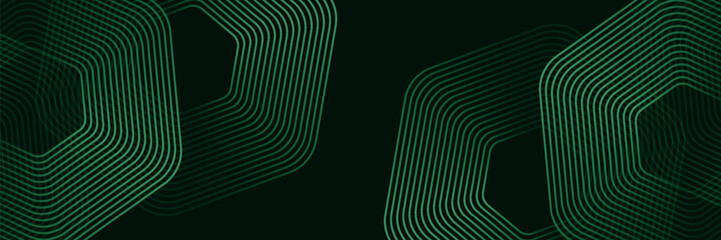 Green cyberspace hexagonal background. Hexagonal grid technology pattern. vector ilustration