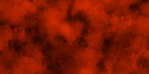 Beautiful abstract color red smoke texture background on black surface. Grunge textured banner with free copy space