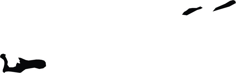 silhouette of cayman islands archipelago in caribbean sea at sunset with serene ocean backdrop