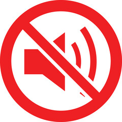 No Sound Icon – Mute Speaker Symbol for Audio Off and Silent Mode