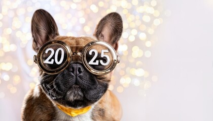 Happy New Year Greeting Banner or Postcard Joyful Confetti Blizzard Welcomes a Bright Future Amidst a Celebratory Cityscape at Dawn