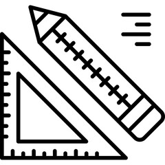 Protractor Icon Vector Element